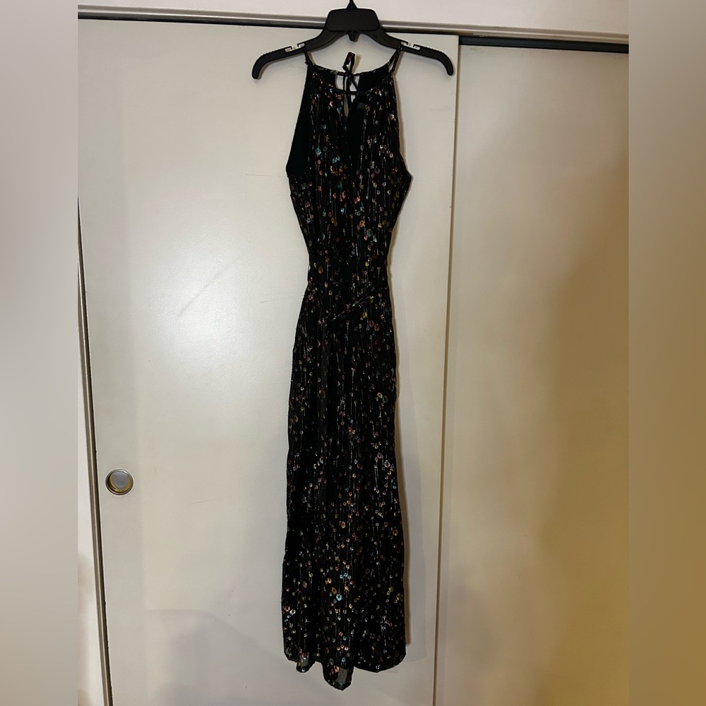 Eva Franco Elegant Black & metallic jumpsuit